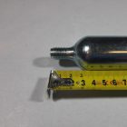CO2 Druckgasflaschen für RWA-Anlagen 1/2" UNF ohne Steigrohr  300g
