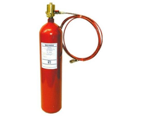 Hasiaci systém BAVARIA FireDeTec - 5 kg CO2 plynový hasiaci prístroj, 8 metrov hadica