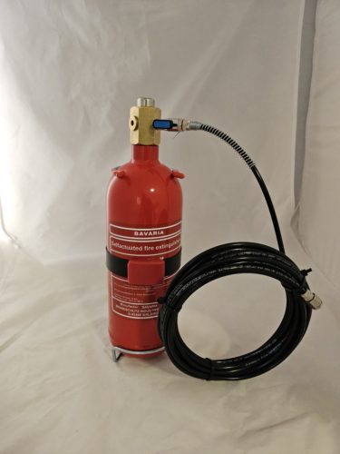Hasiaci systém BAVARIA FireDeTec - 2 litre s nemrznúcou penou ANTI-FREEZE, 8 metrov hadica
