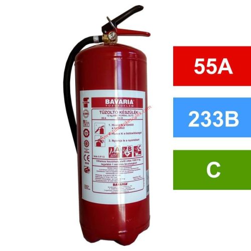 BAVARIA VoleX 12 kg práškový hasiaci prístroj ABC, práškový hasiaci prístroj 55A 233B C