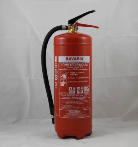 Práškový hasiaci prístroj BAVARIA VoleX XL 6 kg ABC 55A 233B C s nástenným držiakom