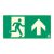 Značka únikovej cesty, vpred, šípka hore, 30x15 cm, 0,7 mm