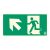 Značka úniková cesta, šípka doľava a hore, 30x15 cm, 0,7 mm