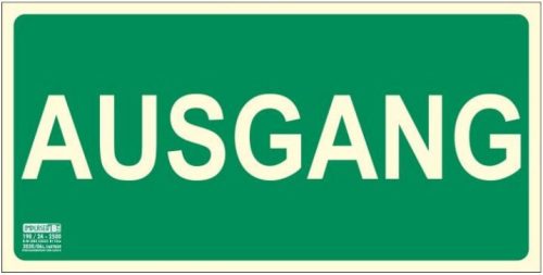 AUSGANG, 30 x 15 cm, 0,7 mm