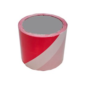 Kordónová páska 8 cm x 50 metrov červeno-biela