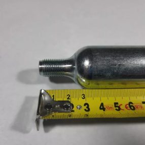 CO2-Einwegflasche 1/2" UNF ohne Steigrohr  28g