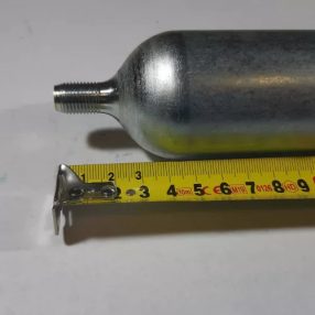   CO2 Druckgasflaschen für RWA-Anlagen 1/2" UNF ohne Steigrohr  80g