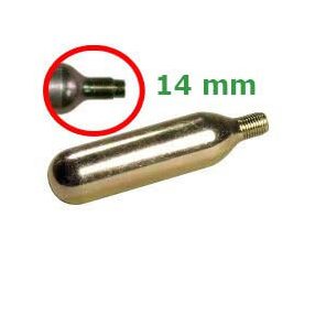   CO2 Druckgasflaschen für RWA-Anlagen M14x1,25 ohne Steigrohr  55g