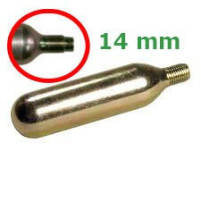 CO2 Bottle M14x1.25 without riser 24g