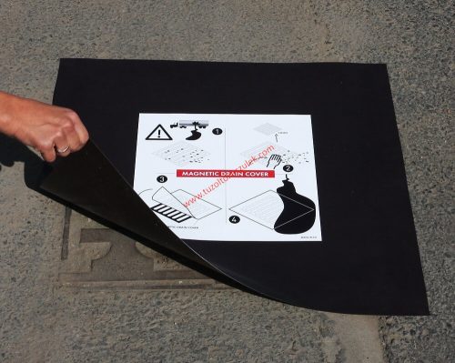 Magnetický poklop šachty - proti úniku nebezpečných látok 600x600 mm MDC02