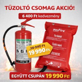   Hasiaci prístroj (DRY WAVE) + hasiaca deka (6 kg práškový hasiaci prístroj ABC + 1,6x1,8 FEX deka)