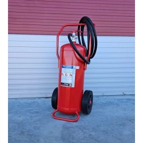   MAXFIRE UNI 50kg ABC Powder wheeled Fire Extinguisher A IIIB C