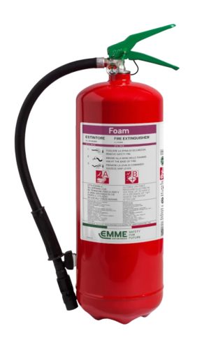 MAXFIRE EMME 6-litrový penový hasiaci prístroj ABF 27A 144B 25F (bez fluóru)