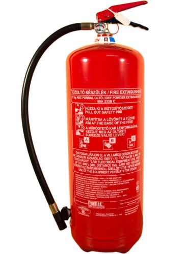MOBIAK 12 kg práškový hasiaci prístroj ABC, práškový hasiaci prístroj 55A 233B C