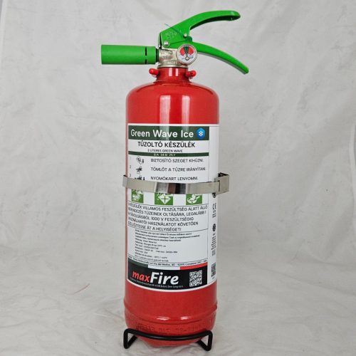 MAXFIRE Green Ice 2 litrový penový hasiaci prístroj ABF 8A 34B 25F (bez fluóru)
